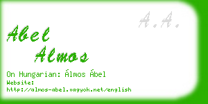 abel almos business card