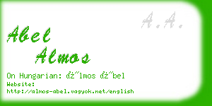 abel almos business card